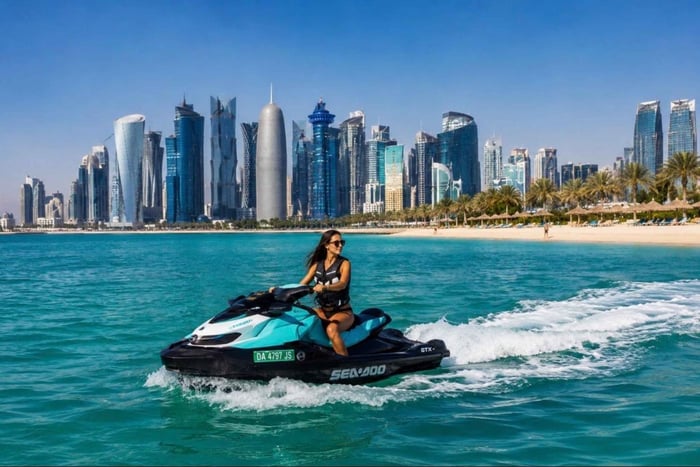 Doha: Niezapomniana wycieczka na skuterze wodnym z widokami na panoramę