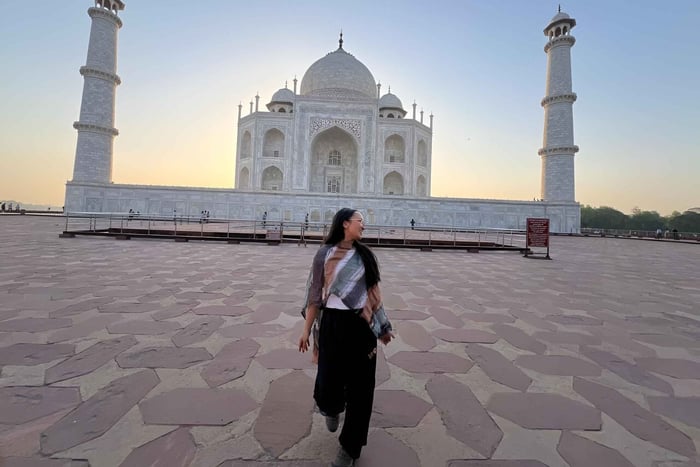 Från Delhi: Tur i soluppgången till Taj Mahal och Röda fortet med 5-stjärnig lunch
