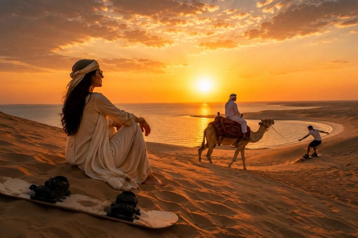 Desde Doha Safari por el desierto del Mar Interior con todas las actividades