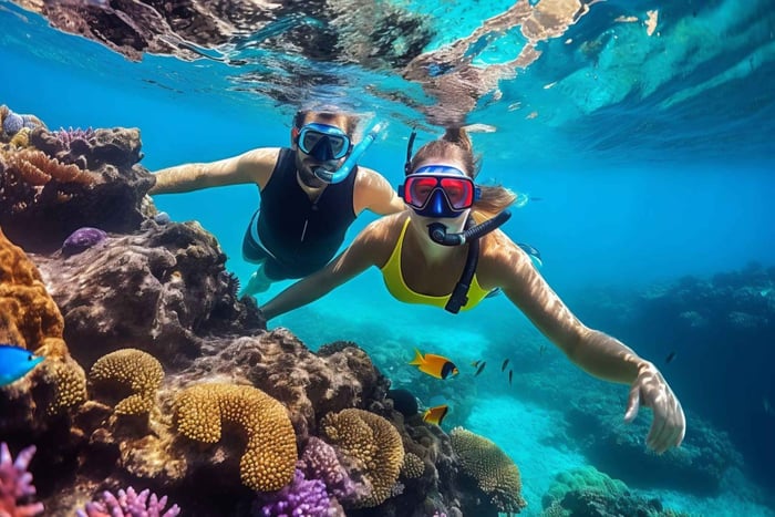 Hurghada: 3 eilanden, dolfijnen en snorkelen met lunch
