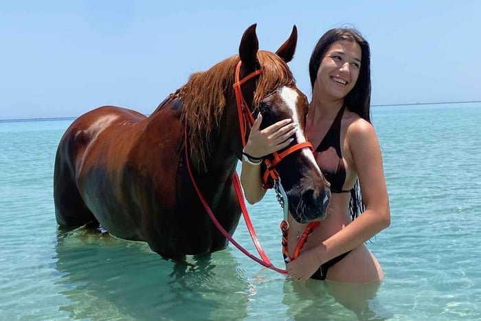 Hurghada: Swimming with Horses & Desert Ride with Transfers