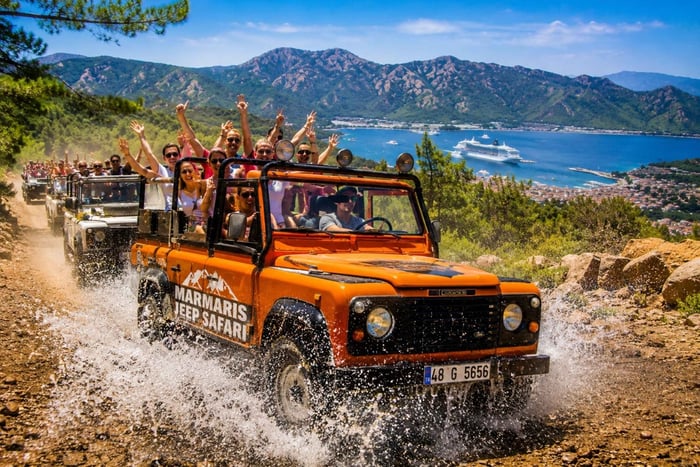 Marmaris: Jeep Safari Tour for Cruise Passengers w/Pickup
