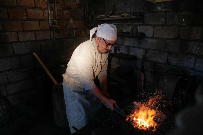 Traditional Horseshoe Blacksmith Workshop near Mtskheta