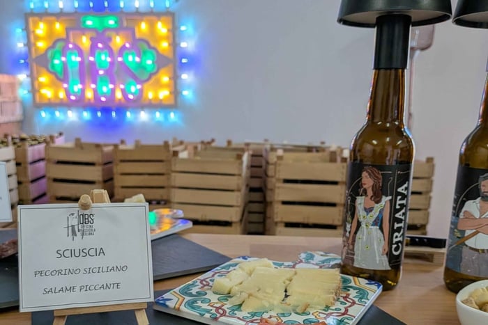 Acireale: Sicilian Microbrewery Experience with Food Tasting.