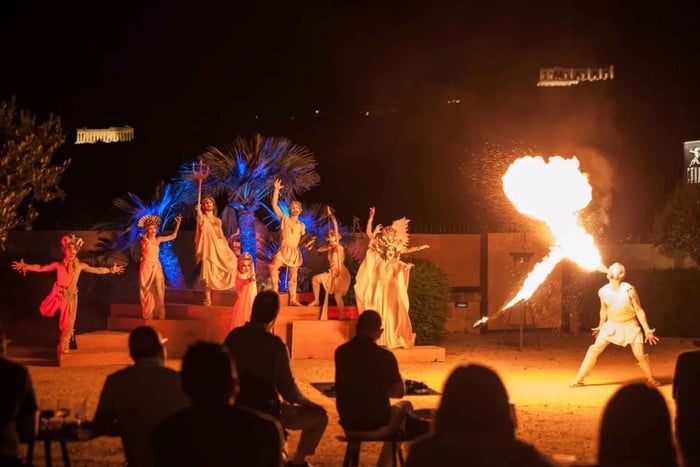 Agrigento: meeslepende dinershow in de Vallei van de Tempels