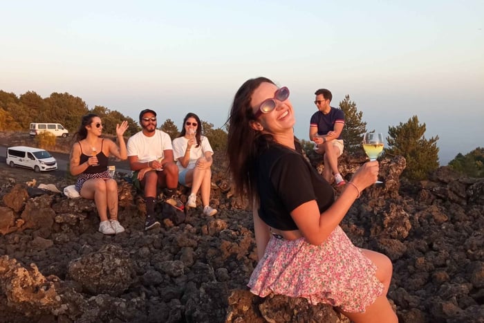 Catania: Solnedgångstur på Etna och Etna Doc Wine