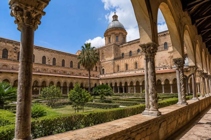 Catedral de Monreale y claustro con audioguía en el móvil