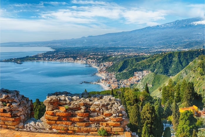 El Etna y Taormina desde Catania