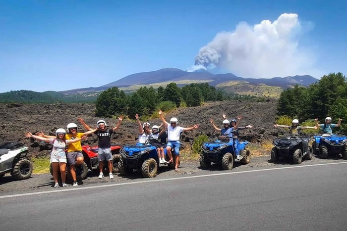 Depuis le sud de l'Etna : partez en quad sur le volcan