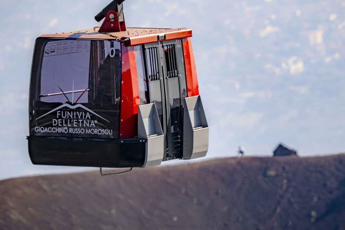 Mount Etna: Return Funivia dell'Etna Cable Car Ticket