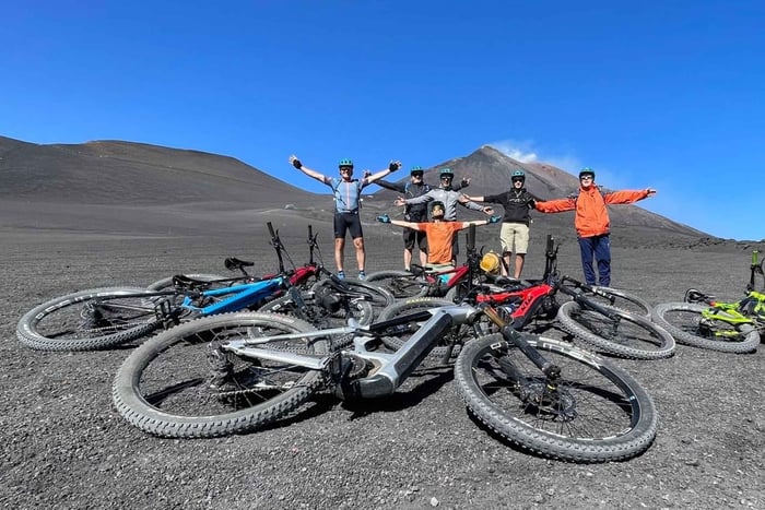 El-sykkel til kraterne på toppen av Etna