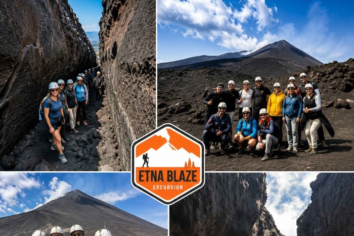 Mount Etna: Trekking at 3,000 m, pick-up from Taormina to the base of the summit craters