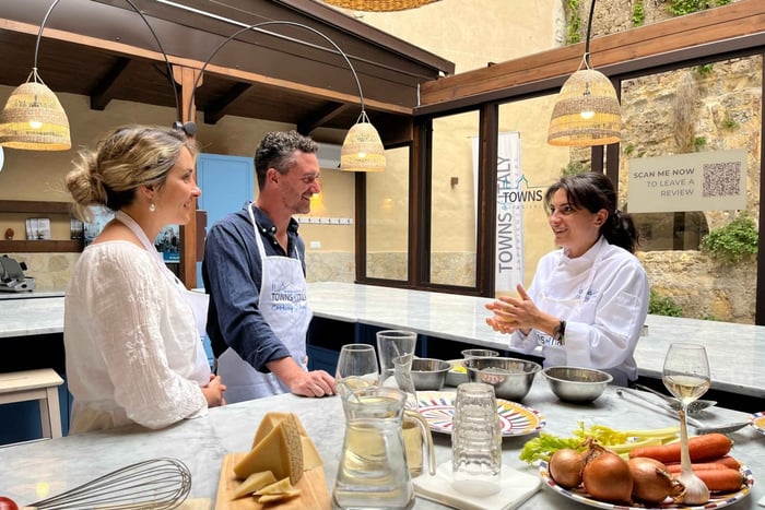 Palermo: Pasta and Gelato Making Class with Dinner and Wine
