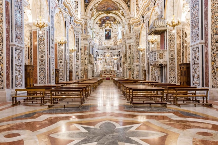 Palermo: Tour of Church of the Gesù & Casa Professa Museum