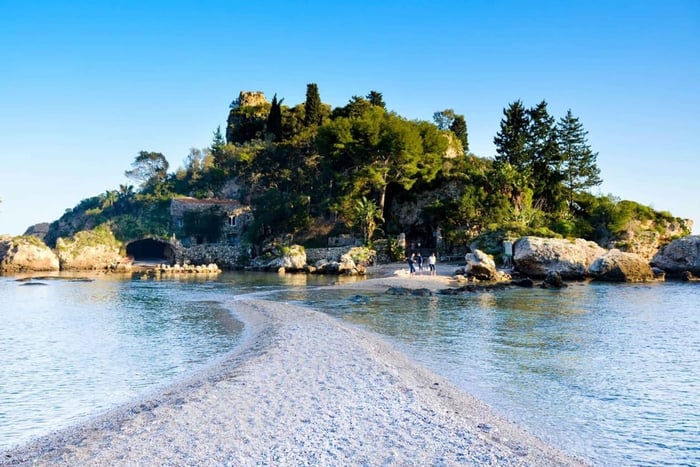 Taormina: Bådshuttleservice, Giardini Naxos til Isola Bella