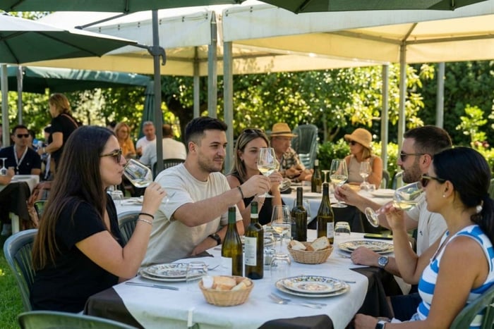Visita a un viñedo, cata de vino y brunch cerca de Siracusa