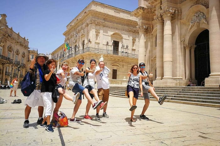 Da Catania: tour di Siracusa, Ortigia e Noto con biglietti