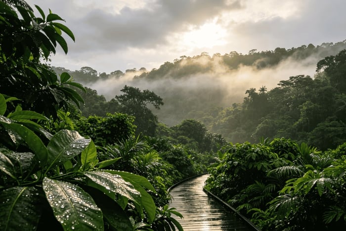 ontdekking van het tropische regenwoud van Bukit Timah, koffie