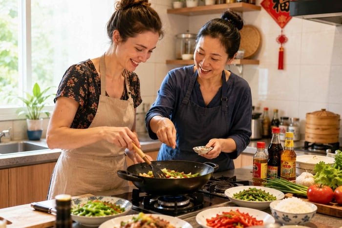 Singapura: Culinária Chinesa e Cultura em Casa de Família