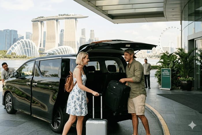 Singapour : transfert depuis l'hôtel et visite citadine d'une demi-journée
