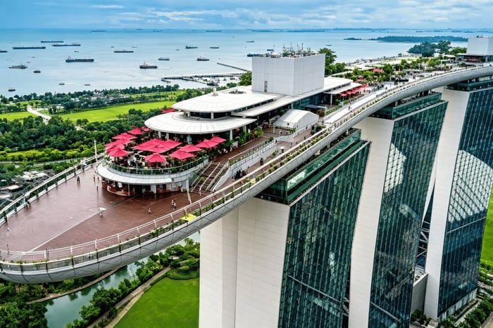 Marina Bay : plateforme d'observation SkyPark + billets pour la vue nocturne + visite