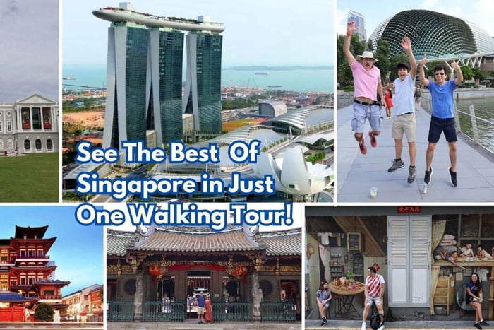 Singapura: Chinatown, Distrito Cívico, Passeio a pé pela Marina Bay