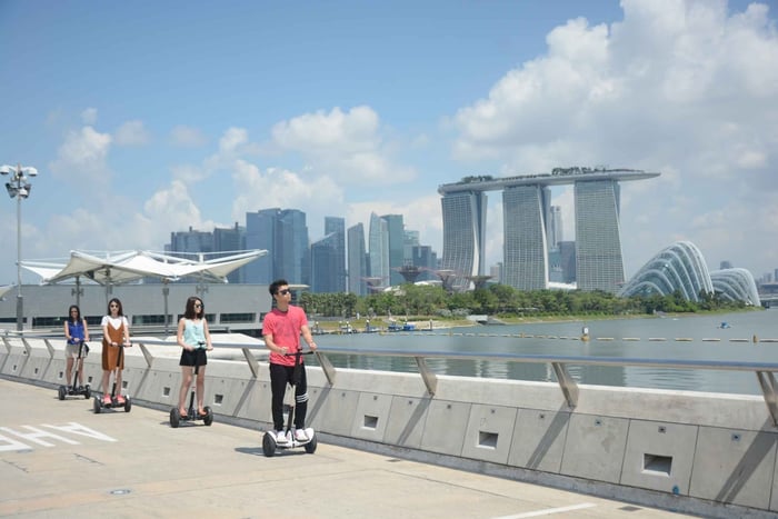 Singapour : Visite en Segway de la baie de Marina