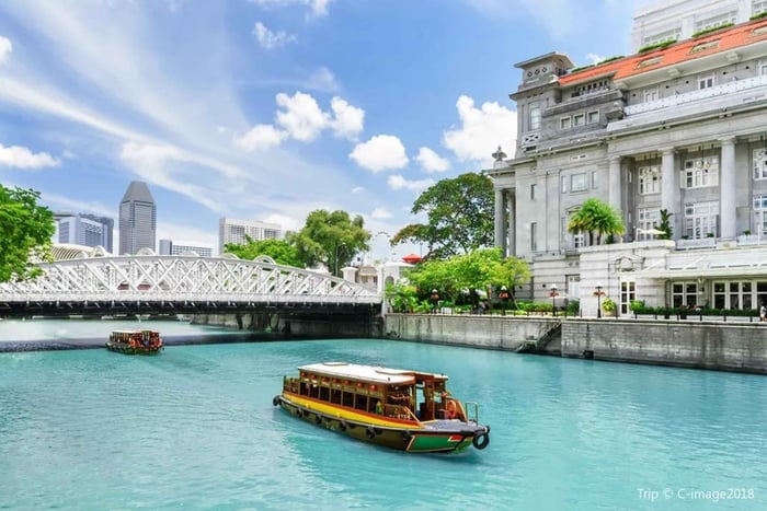 Singaporerivierrondvaart Clark Quay met hoteltransfers