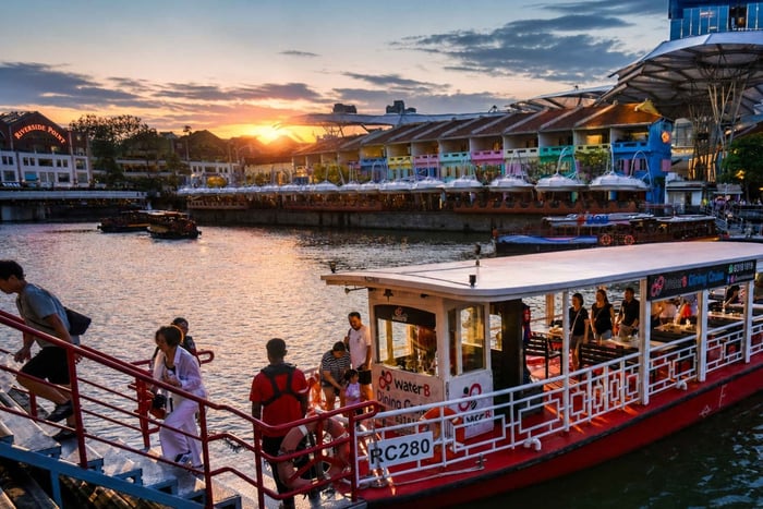 Singapore: River Sunset Cruise with Dinner