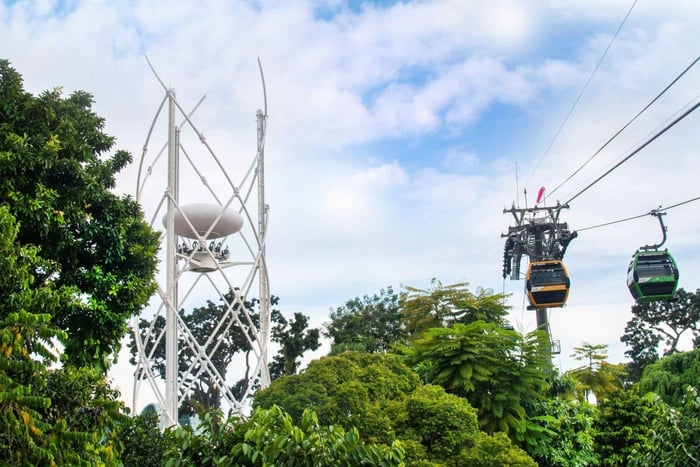 Singapore - Flygplatsen SkyHelix Sentosa Open-Air Gondola Ride