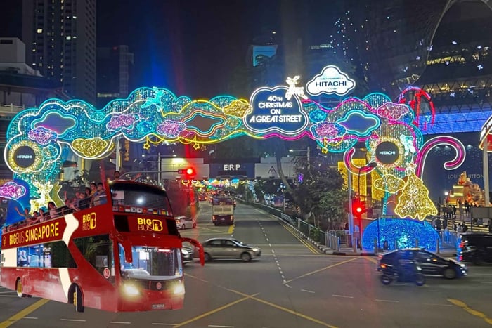 Big Bus Singapore Christmas Light-Up Tour by Open-Top Bus