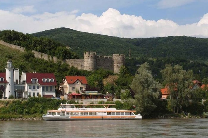 Bratislava: Passeio de barco ao Castelo de Devin com degustação de vinhos