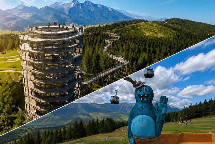 Vanuit Zakopane: boomtop-wandeling en Štrbské Pleso-excursie