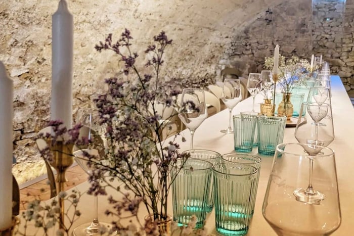 Modra: Local wine tasting in 16th century cellar