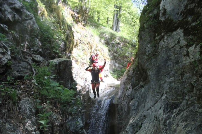 Bled: Äventyrlig canyoning-utflykt i Grmecica