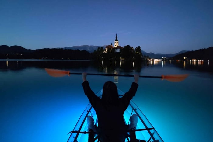 Bled: Guided Kayaking Tour in a Transparent Kayak