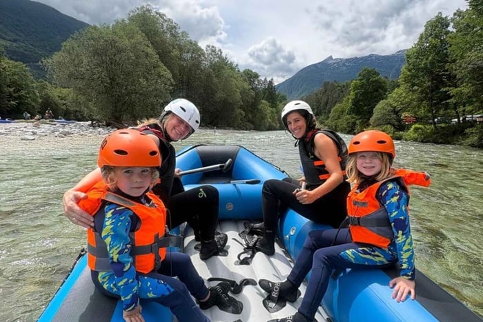 Bovec: Familieraftingtur på Soča-elven