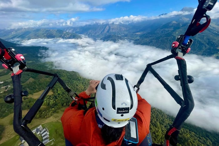 Bovec: Tandem-Paragliding über das Soča-Tal