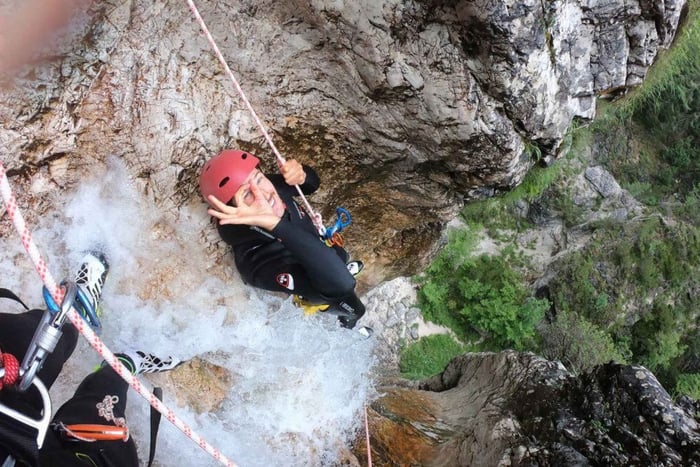 Bovec : superbe excursion classique de canyoning à Fratarica avec photos gratuites