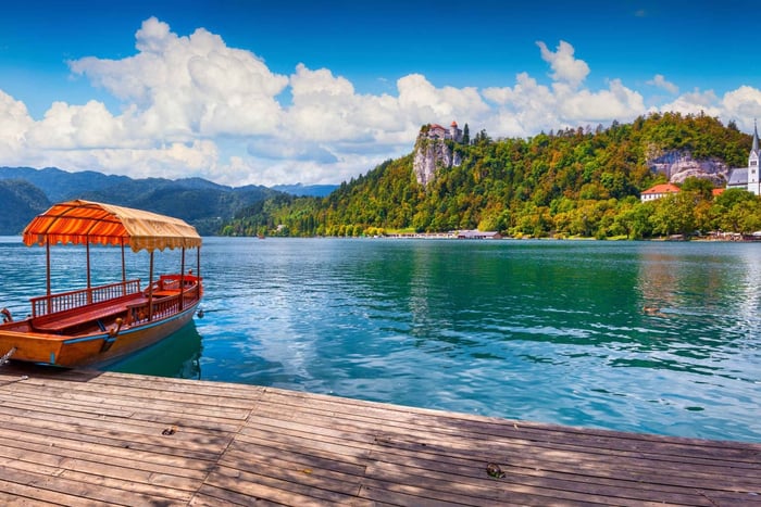 Von Porec aus: Alpenjuwel Bleder See