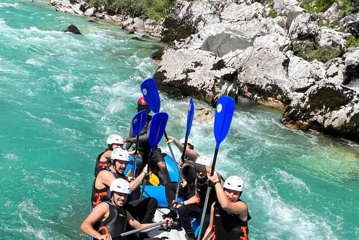Expérience de rafting privée sur la Soča