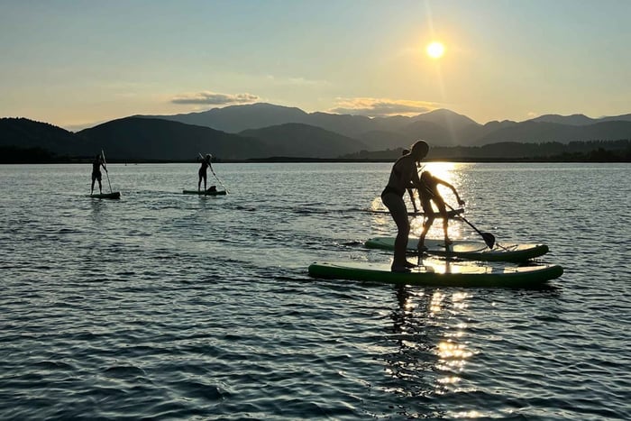 Velenje lake SUP Sunset Tour with Games