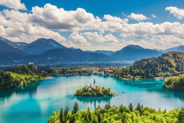 Zagreb: Ljubljana and Lake Bled Christmas Market Day Tour