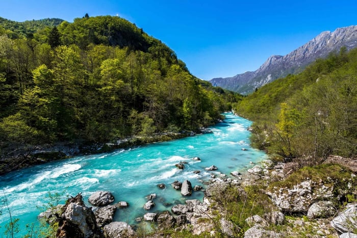 Au départ de Ljubljana : Visite guidée d'une journée à Soča et Kranjska Gora