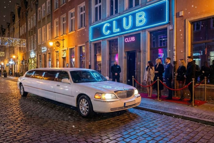 GDANSK: Limousine Club Tour - Clubbing med entrébilletter