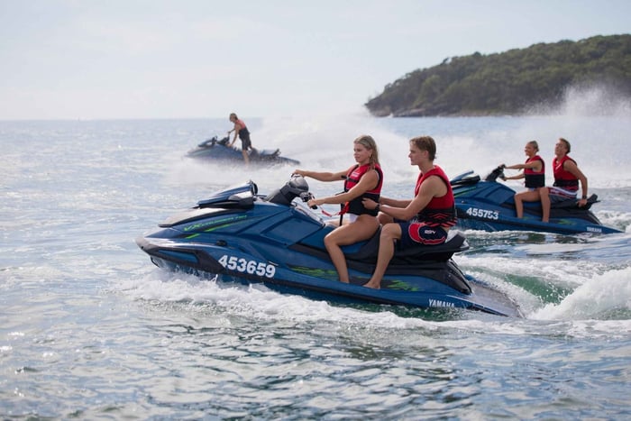 Noosa: tour in moto d'acqua con guida