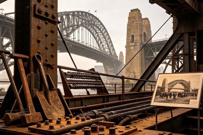 tour storico e ingegneristico dell'Harbour Bridge