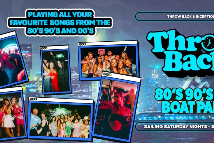Crucero por el puerto de Sídney: fiesta retro de los 80 y los 90