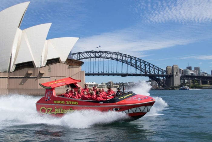 Sydney: passeio de aventura de barco a jato de Circular Quay
