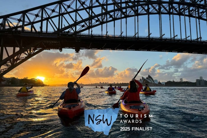 Sydney: Kajak bij zonsopgang, Opera House & Onder Harbour Bridge